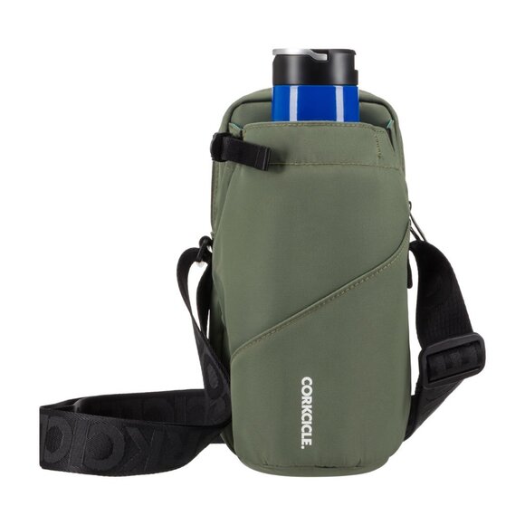 Corkcicle Crossbody Water Bottle Sling Bag - Olive Color - Picture 1 of 7